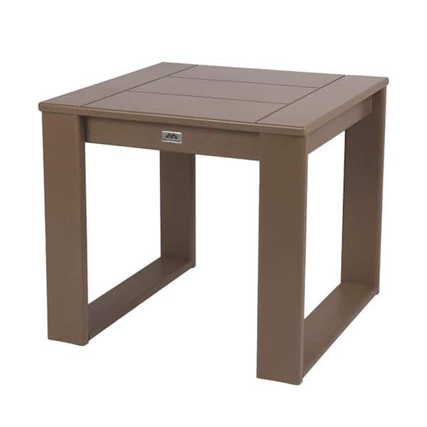 NewTechWood Modern Side Table in Teak