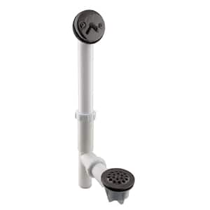 Trip Lever White Poly Adjustable Bath Waste, Oil Rubbed Bronze
