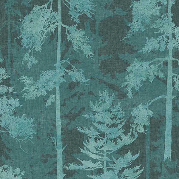 Graham & Brown Norse Forrest Teal Wallpaper