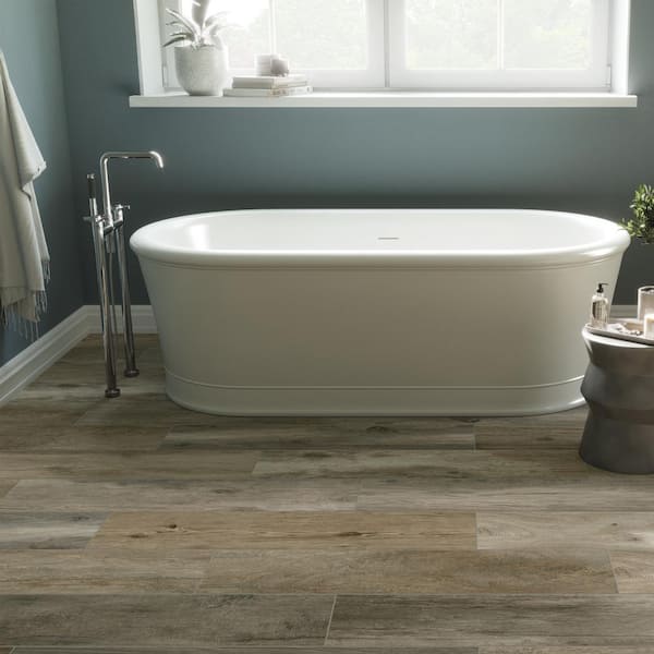 Sample - Selva Ash 8 in. x 10 in. Wood Look Porcelain Floor and Wall Tile