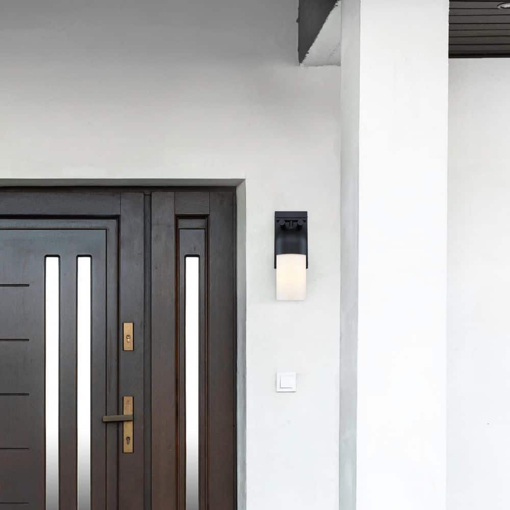 Ever Spring 18 in. 1-Light Black Outdoor Wall Sconce Lantern Light for Porches price history on PriceWatchPro