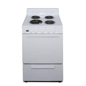 24 in. 2.97 cu. ft. Electric Range in White