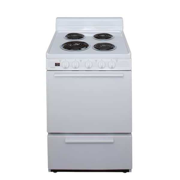 Unbranded 24 in. 2.97 cu. ft. Electric Range in White