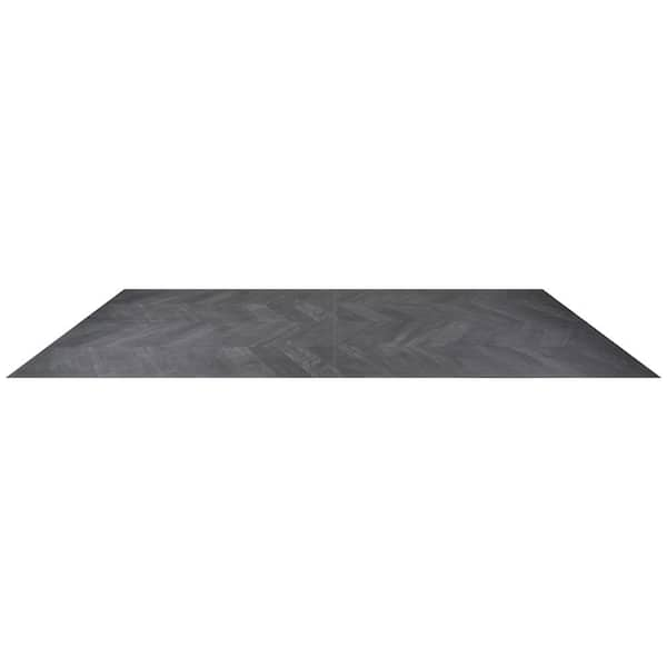 Ivy Hill Tile Montgomery Chevron Black 24 in. x 48 in. Matte Porcelain Floor and Wall Tile (15.49 Sq. ft./Case)