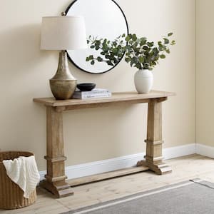 Joanna 50 in. Rustic Brown Rectangle Wood Console Table