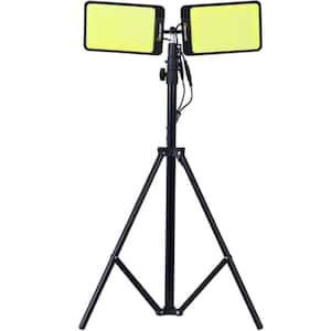 12-Volt Dual-Head Tripod Lights 11200 Lumen LED Corded Electric 16.50 in.