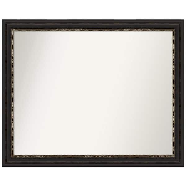 Amanti Art Accent Bronze Narrow 31.5 in. W x 25.5 in. H Rectangle Non-Beveled Framed Wall Mirror in Bronze