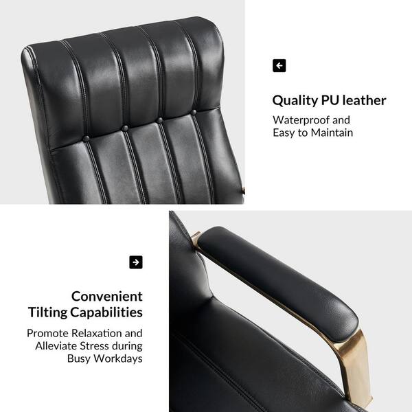 JAYDEN CREATION Costante Black Mid-Century Modern Leather JAYDEN CREATION Costante Black Mid-Century Modern Leather