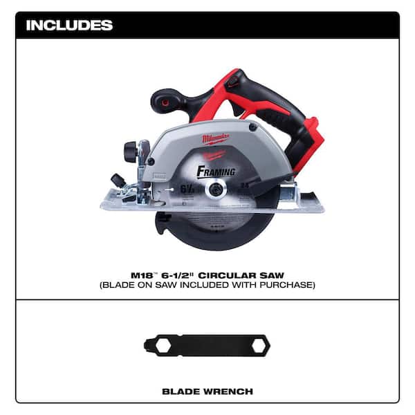M18 18V Lithium-Ion Cordless 6-1/2 in. Circular Saw (Tool-Only)