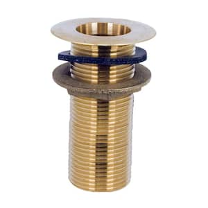 84093 1 in. x 4 in. Brass Drain Sink Waste Socket Kit with Locknut and Washer