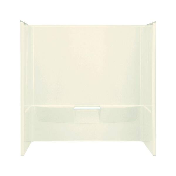 STERLING Performa 30 in. x 60 in. x 60.25 in. 3-Piece Direct-to-Stud Alcove Tub Surround in Biscuit