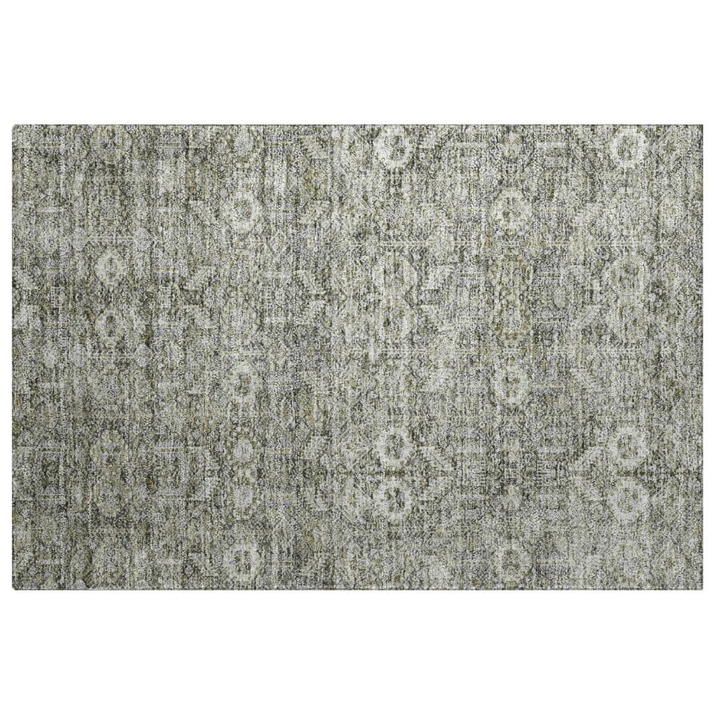 Dream Shag Premium Machine Washable Abstract ADS574 Gray 3 ft. x 4 ft. Area Rug price history on PriceWatchPro