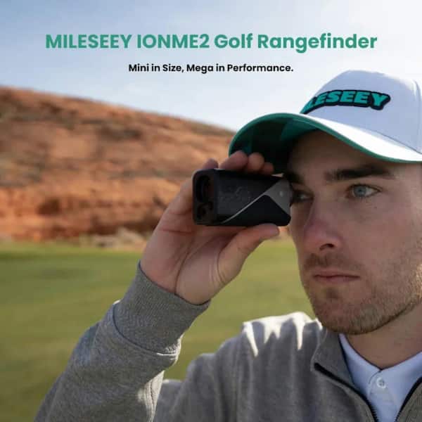 IONME2 Golf Rangefinder, OLED Display Golf Range Finder with Slope, 500 Yards, Pin Seeking, Magnetic, Compact Design