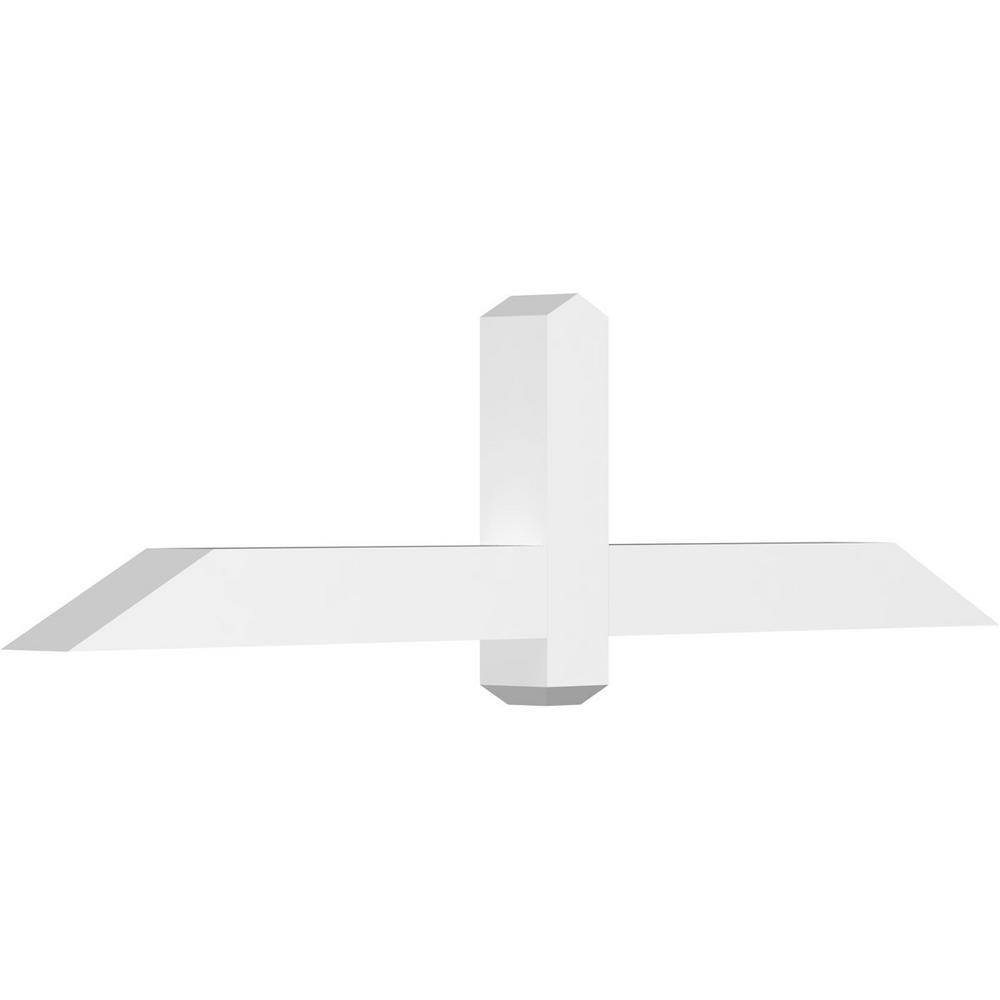 60 in. W x 15 in. H x 4 in. D x 4 in. F, 6/12 Pitch, Eugene Signature Urethane Gable Bracket, Primed Tan price history on PriceWatchPro