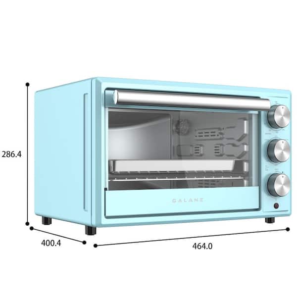GRSK2A15BEMA18 by Galanz - Galanz 1.5 Cu Ft Retro French Door Toaster Oven  with Air Fry in Bebop Blue