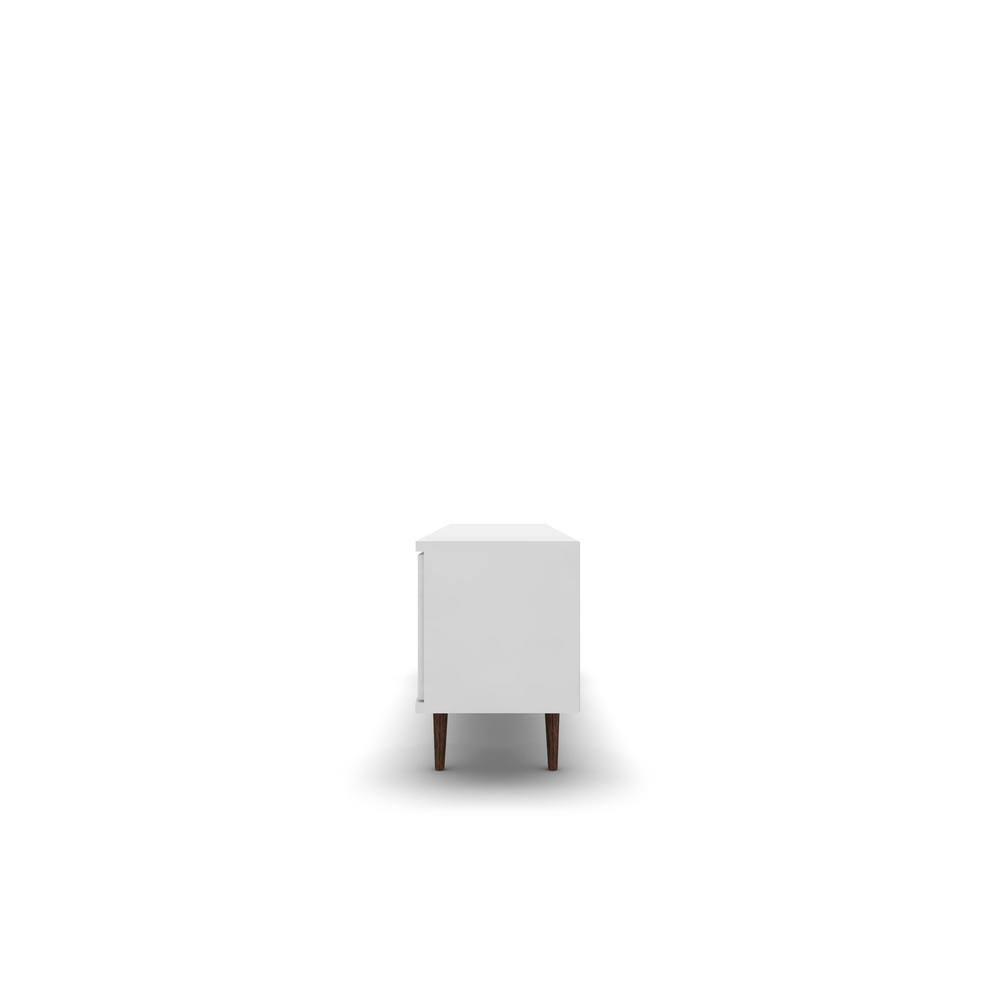 Liberty Modern White Composite TV Stand with Cabinet for 60-inch TVs