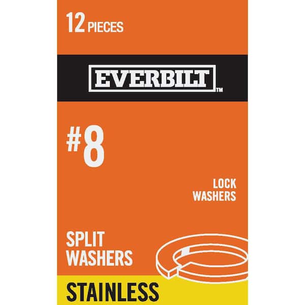 Everbilt #8 Stainless Steel Lock Washer (12-Pack)