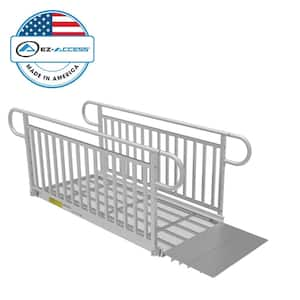 PATHWAY 3G 6 ft. Wheelchair Ramp Kit with Expanded Metal Surface and Vertical Picket Handrails