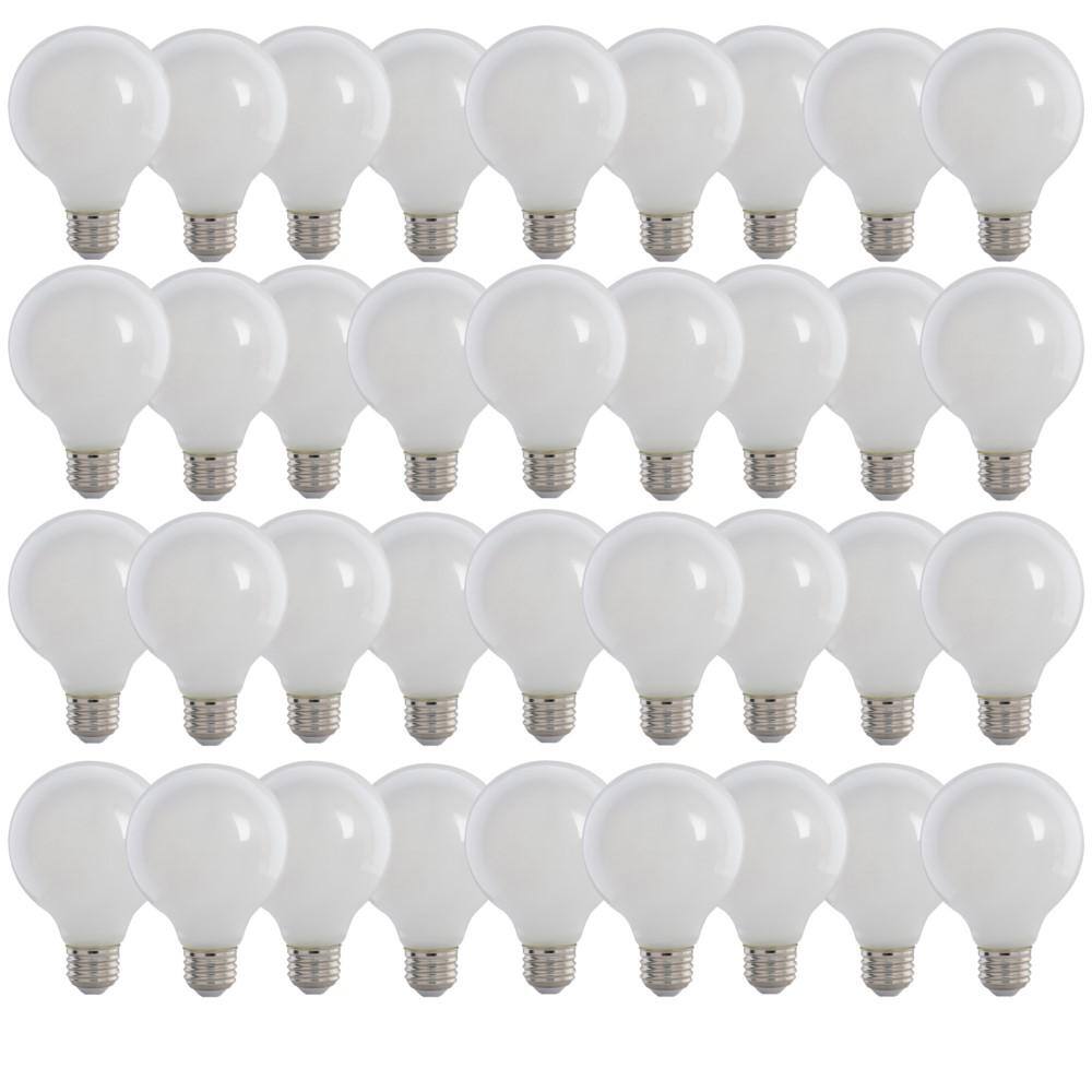 40-Watt Equivalent G25 Globe Dimmable Filament White CEC Title 20 E26 LED V