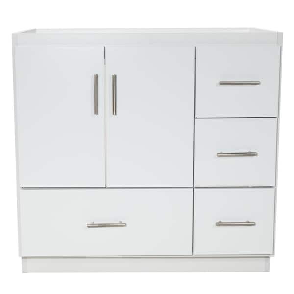 Simplicity by Strasser Slab 36 in. W x 21 in. D x 34.5 in. H Bath Vanity Cabinet without Top in Winterset