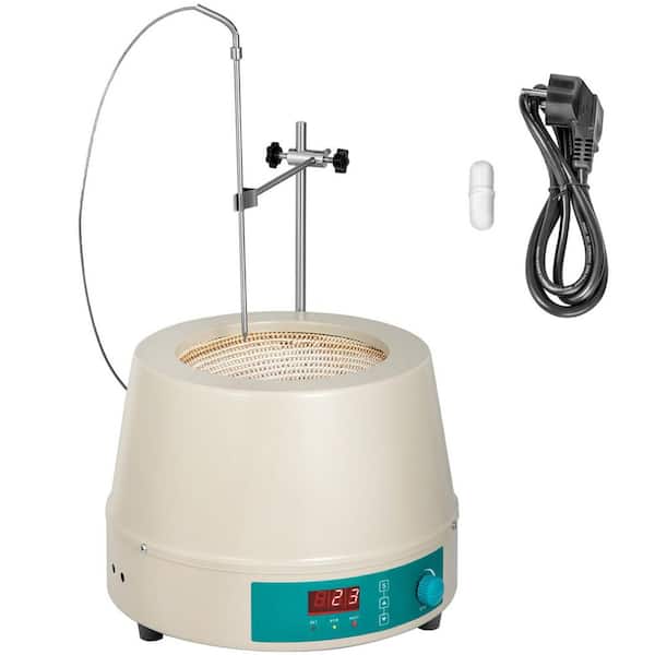 SKYSHALO 2000ml Heating Mantle, 600W Electric Magnetic Stirrer, Max Temp 450°C, Digital Magnetic Heating Mantle Kit