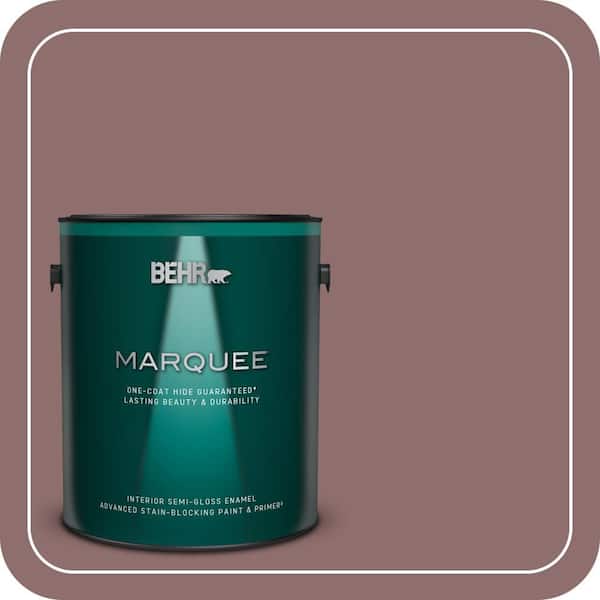 BEHR MARQUEE 1 gal. #MQ1-47 Touch of Class One-Coat Hide Semi-Gloss Enamel Interior Paint & Primer