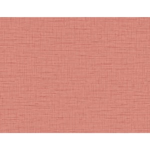 Red Moroccan Coral Sisal Texture Wallpaper Sample