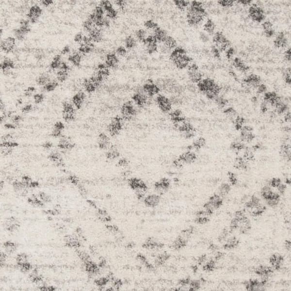 SAFAVIEH Adirondack Light Gray/Gray 8 ft. x 8 ft. Square Geometric