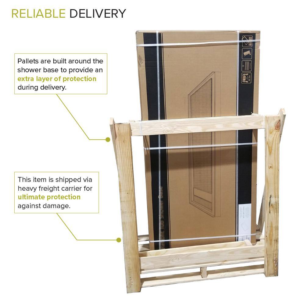 White 36'' x 36'' Low Threshold Square Shower Base