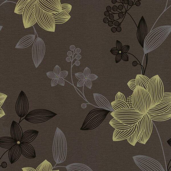 The Wallpaper Company 56 sq. ft. Limani Floral Wallpaper-DISCONTINUED