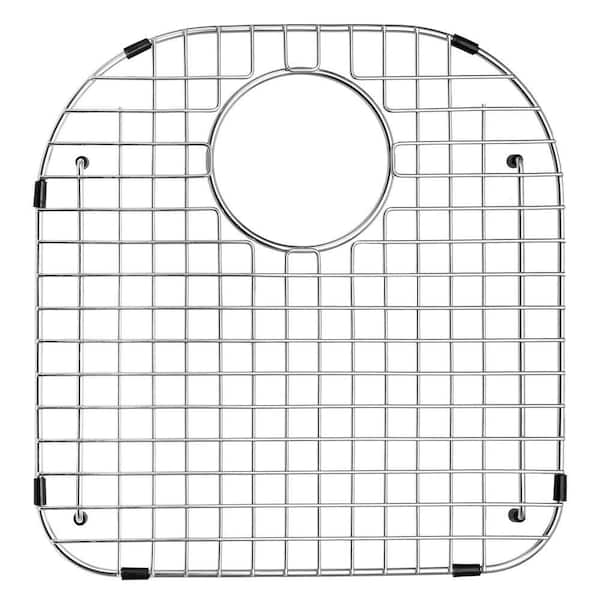 15.08-in x 15.94-in Rear Drain Heavy-Duty Stainless Steel Sink Grid NDG1516R