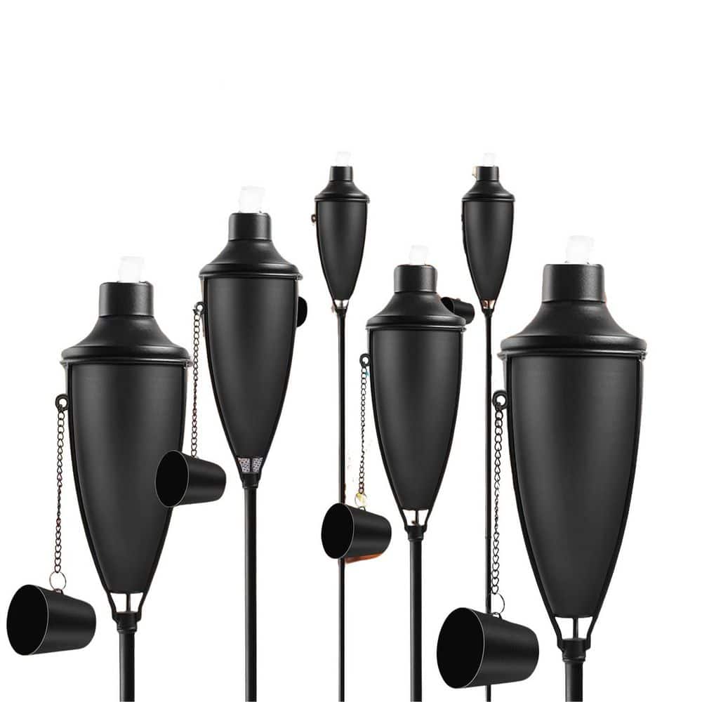 Large Capacity 22oz Outdoor Metal Torch 61-Inch with 3-Prong Stake for Garden Decor and Party Pathway Set of 6 price history on PriceWatchPro