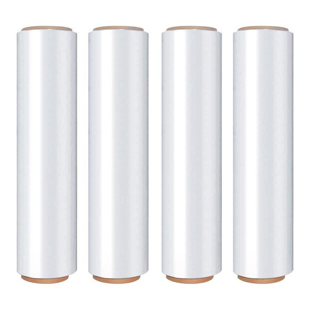 18 in. Stretch Wrap Roll Heavy Duty 1500ft Shrink Film Clear 80 Gauge Industrial Strength Plastic Wrap 4 Pack price history on PriceWatchPro