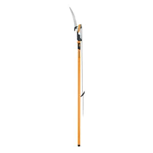 PowerLever 1-1/8 in. Cut Capacity Steel Saw Blade 15 in. Fiberglass Pole 14 ft. Tree Pruner