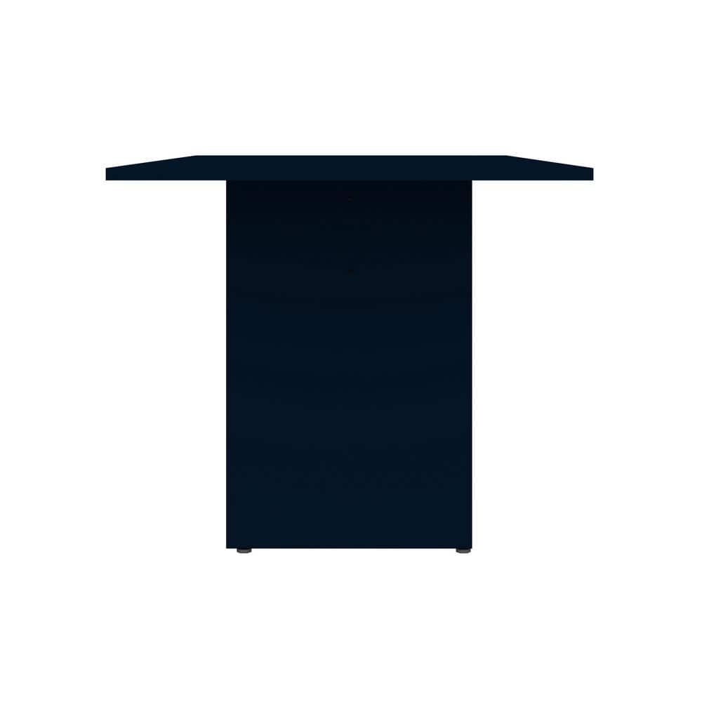 67.91" Midnight Blue Modern Wood Rectangular Dining Table