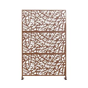 6.5 ft. H x 4 ft. W Laser Cut Galvanized Steel Privacy Screen
