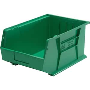 Ultra Series 13.71 Qt. Stack and Hang Bin in Green (4-Pack)
