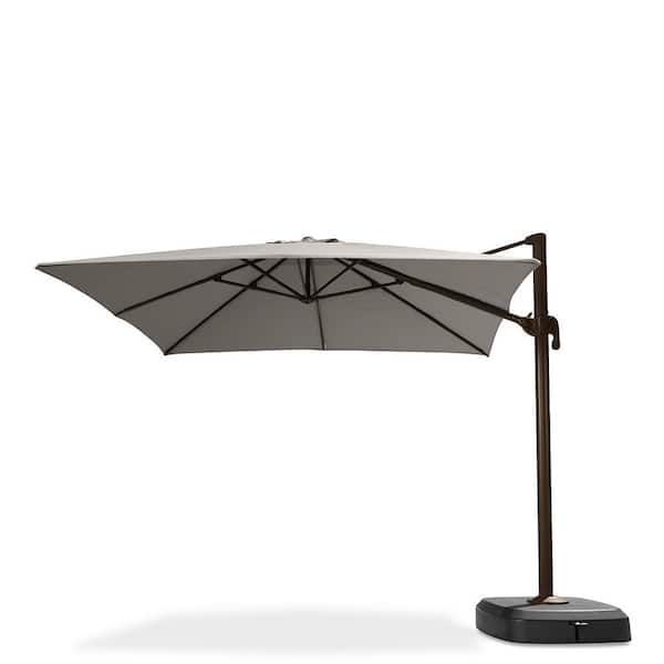 RST BRANDS Portofino Comfort 10 ft. Resort Cantilever Umbrella in Dove Gray