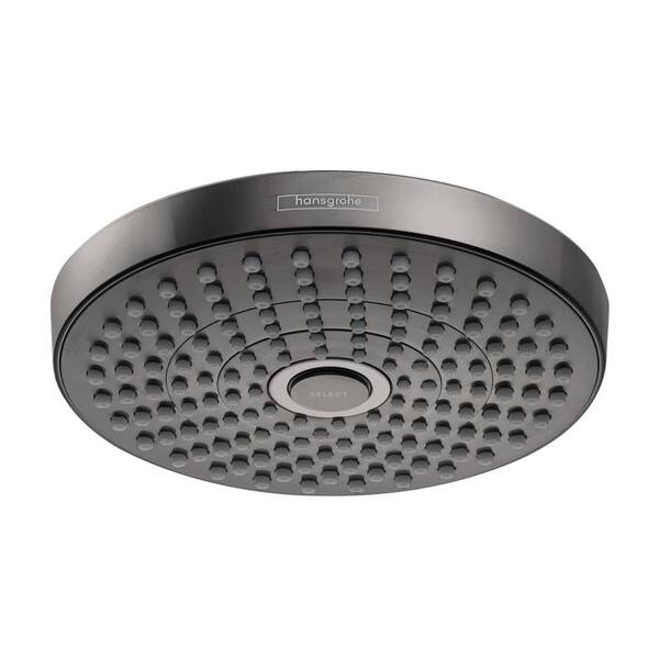 lijden ergens ventilator Hansgrohe Croma Select S 2-Spray 7 in. Fixed Showerhead in Brushed Black  Chrome-04388340 - The Home Depot