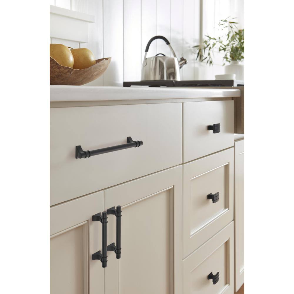 Matte Black Steel Modern Industrial Bar Cabinet Pull