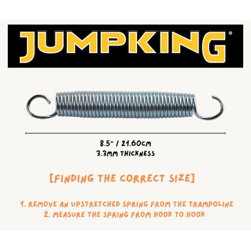 8.5" Silver Galvanized Steel Trampoline Spring Set