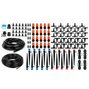 226 ft. Micro Drip Irrigation Kit with Adjustable Nozzle Emitters and Barbed Fittings
