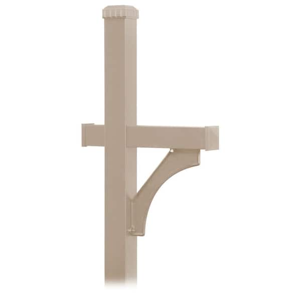Salsbury Industries Deluxe 1-Sided In-Ground Mounted Mailbox Post for Rural Mailboxes