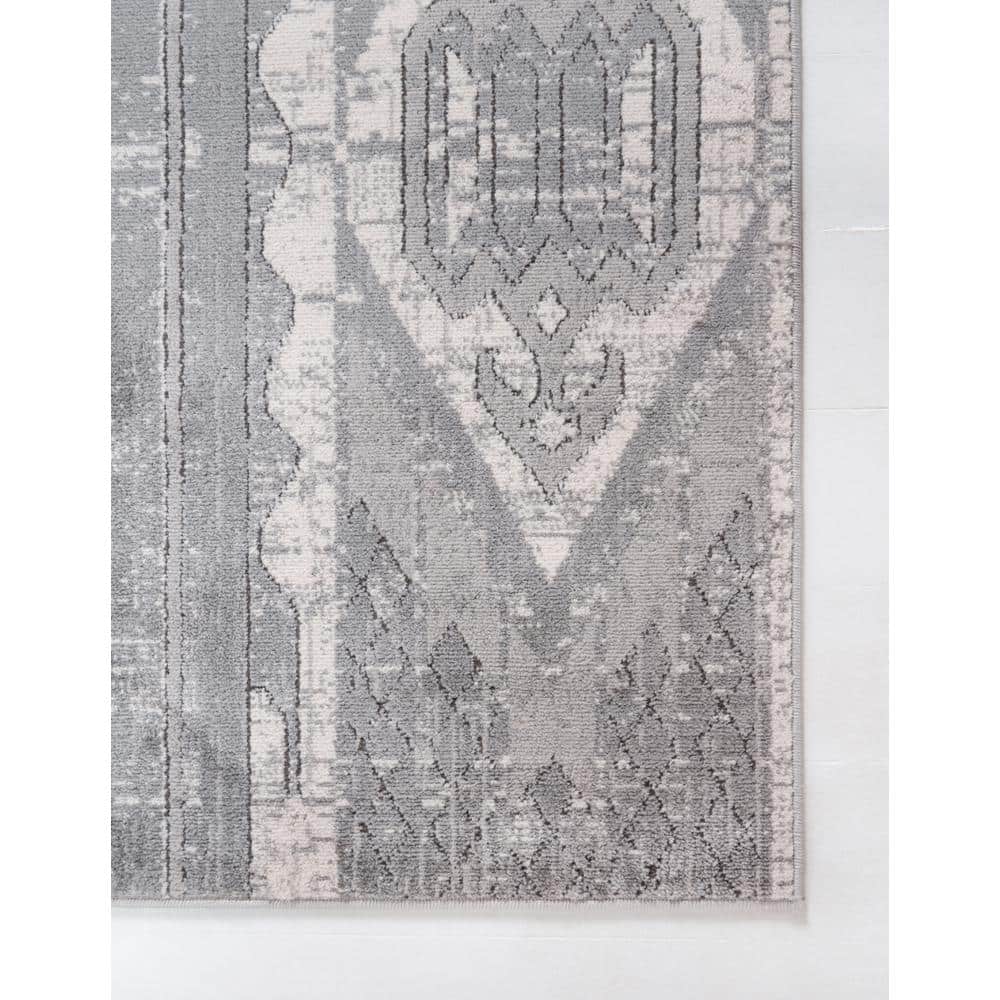 Portland Orford Geometric Indoor Gray Area Rug, 4' x 6'