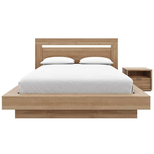 Stanley 3-Piece Brown Oak Queen Size Bedroom Set