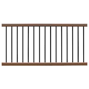 Ultrashield Hemispheres 36 in. x 3 in. x 6 ft. Brazilian Ipe Composite Railing Kit