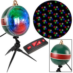 Christmas Snowflurry Projector with Remote and 61 Holiday Effects