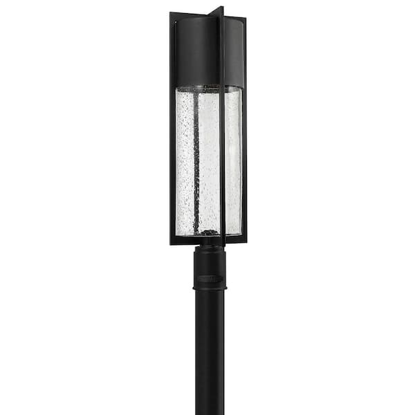 Shelter 27.75" 1 Light Black Low Voltage Outdoor Pier or Post Mount