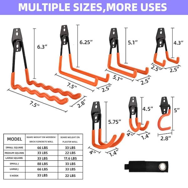 Vrbgify 4.5 in. H Heavy Duty Steel 66 lb. Load Capacity Garage