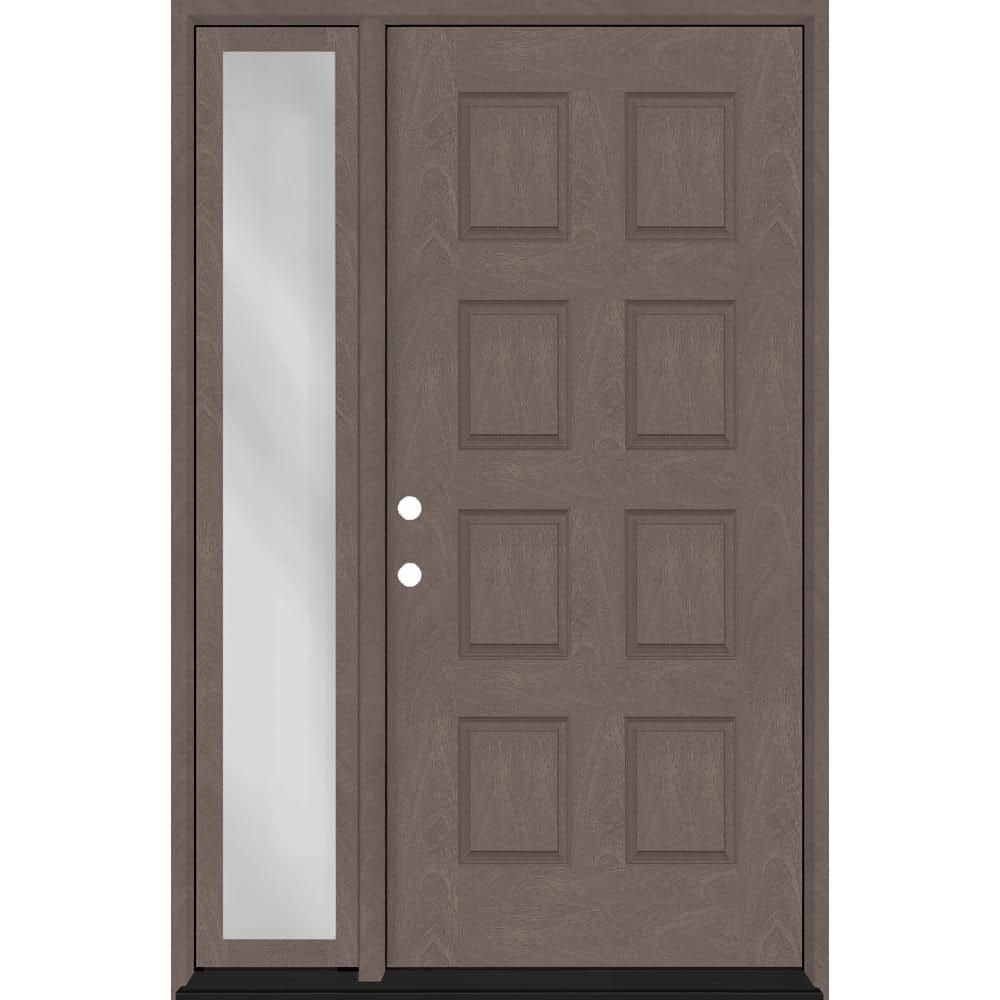 Regency 57 in. x 80 in. 8-Panel RHIS Ashwood Mahogany Fiberglass Prehung Front Door w/12in. SL w/ 6-9/16 Jamb price history on PriceWatchPro